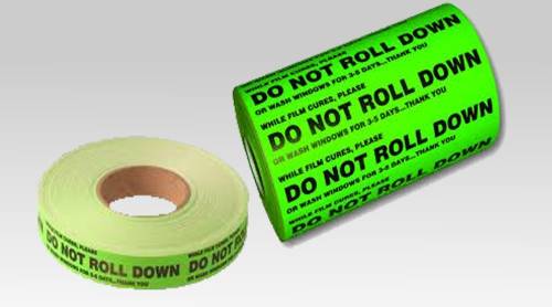 Do Not Roll Down Stickers