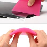 PPF Pink Rubber Squeegee Angled Edge